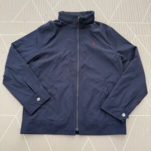 Polo Ralph Lauren Kids Logo‎ Pony Holder Jacket L (14-16) Navy Windbreaker